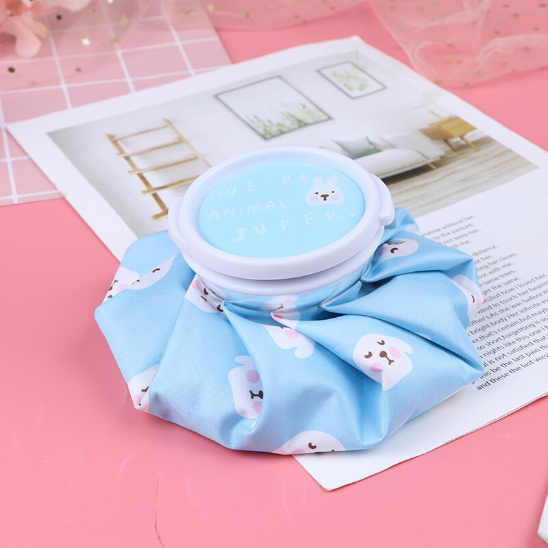Cartoon Summer Ice Bag Dual-use Bags Water Bottle Health Care Reusable Knee Head Leg Relief Pain Ice Bag: blue