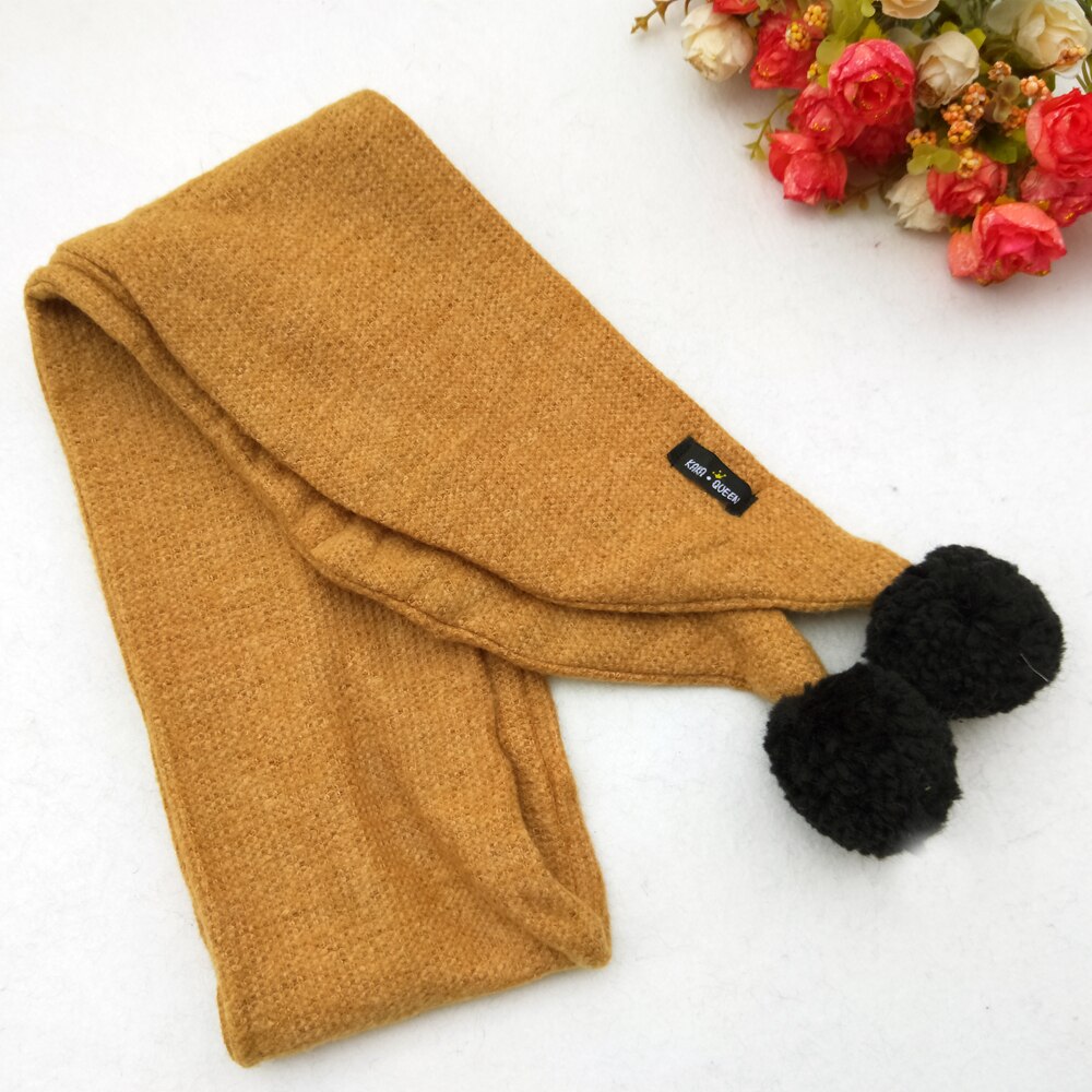 Écharpes Triangle en laine pour enfants hiver garçons et filles mignon petits châles enfant bébé enfants enveloppes en Viscose douce: Or
