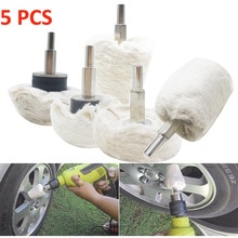 5pc/ sæt skaft polering poleringshjulsæt til boremaskine poleringspudemaskine polering moppe hjulslibningshoved til dremel værktøj
