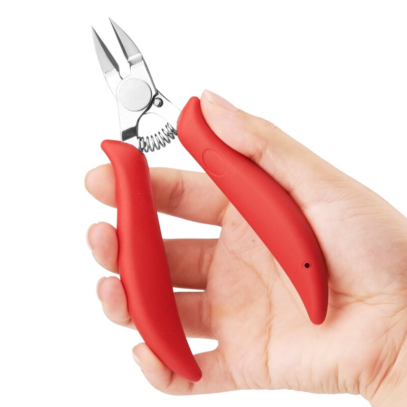 Siliconen handvat roestvrijstalen knipper nagelriem dode huid snijder manicure tool manicure tool dode huid snijder tondeuse  nt141