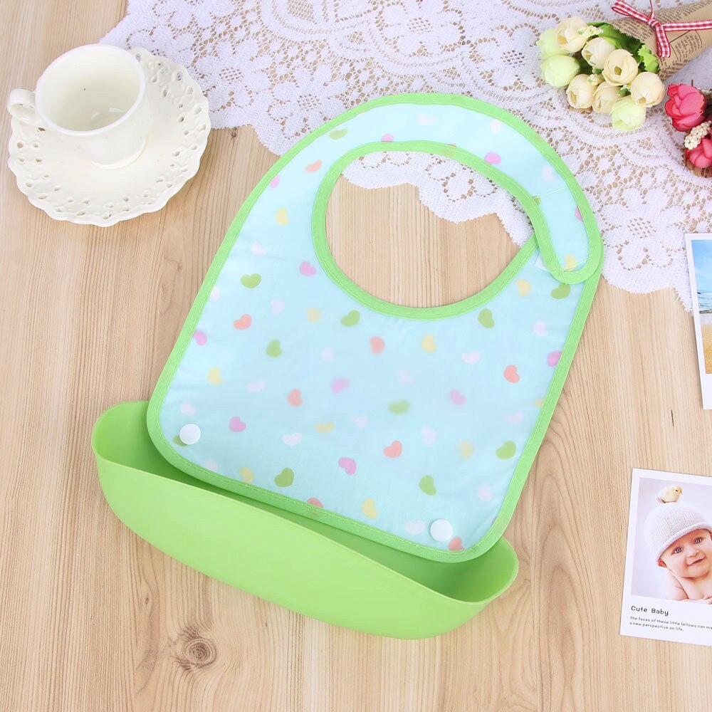 Bébé détachable enfants garçons filles imperméable à l'eau alimentation tablier salive serviette bavoir Smock