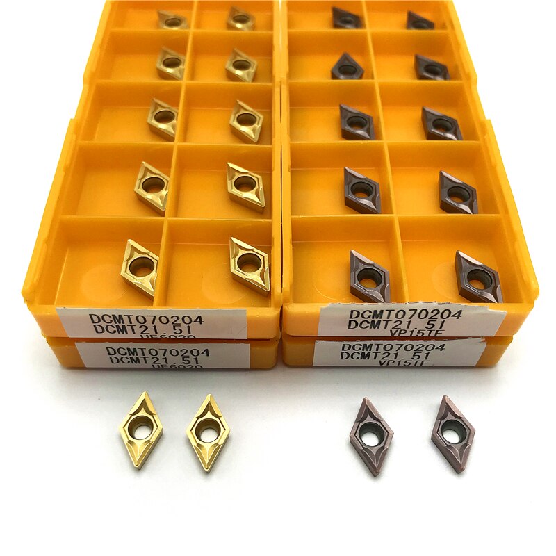 DCMT070204 DCMT11T304 DCMT11T308 Hardmetalen Wisselplaten Interne Draaigereedschap Hoge Draaiwisselplaten Cnc Metaal Draaibank Tool