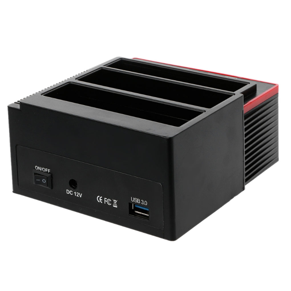Lector de tarjetas de disco duro externo de alta velocidad, Base de acoplamiento de HDD multifuncional, enchufe USB 3,0 Todo en 1 de Reino Unido/EE. UU./UE a SATA IDE