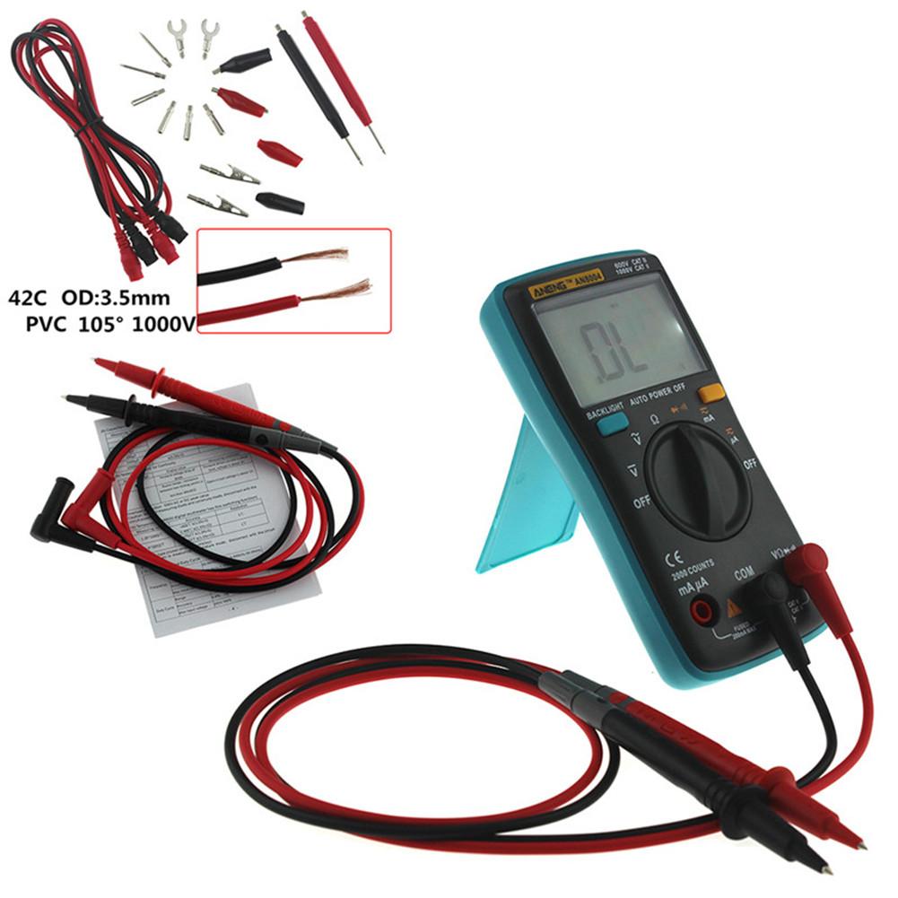 Handheld Digital Multimeter With Assembly Line Large LCD Display Display 6000 Counts