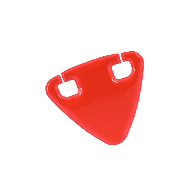 1 STKS Heldere Fietsen Reflector Draagbare Road Fiets Reflector Ultralight MTB TPU Reflecterende Driehoek Fietsaccessoires: Rood