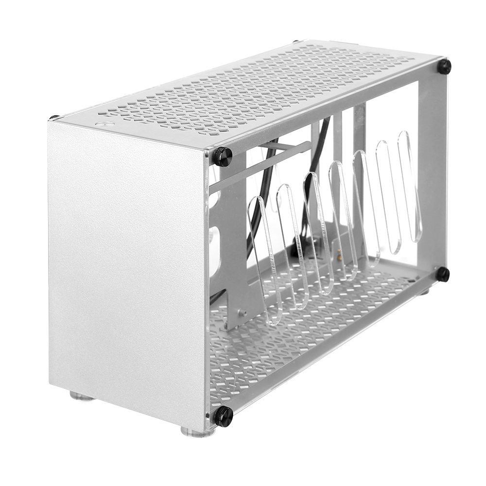 Portable Small Computer Case Aluminum Shell Support Mini-ITX Motherborad 300mm Graphics Card 63mm Height CPU Radiator