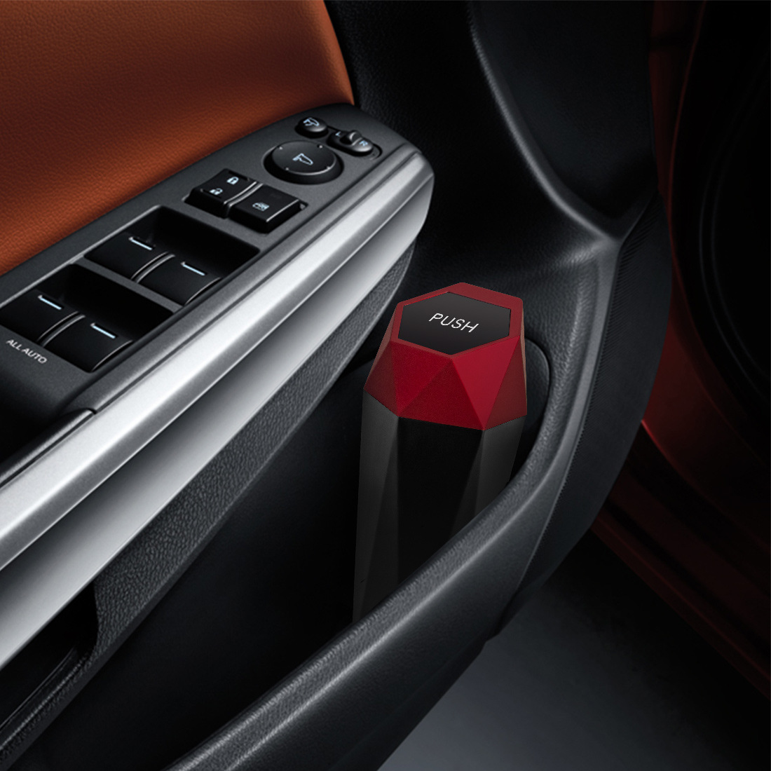 Tragbare Mini Auto Aufbewahrungsbox Auto Mülleimer mit Deckel Müll wasserdichte Box mobiler Mülleimer