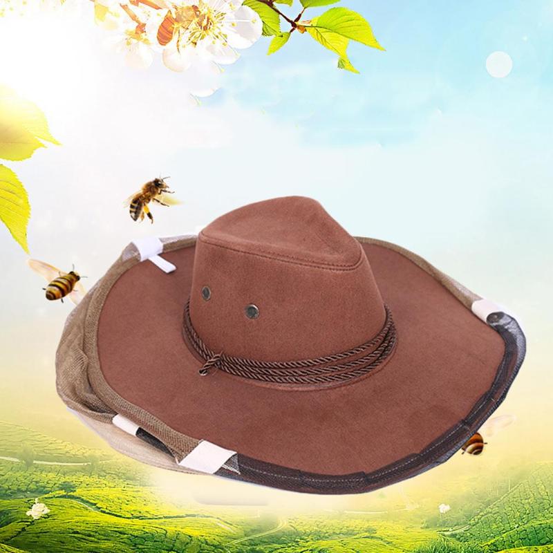 Chapeau de Cowboy pour apiculteur, voile de protection faciale, confortable, Anti-abeille