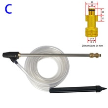 60°C / 140°F High Pressure Washers Set Sandblaster Kit Wet Siphon Hose: C