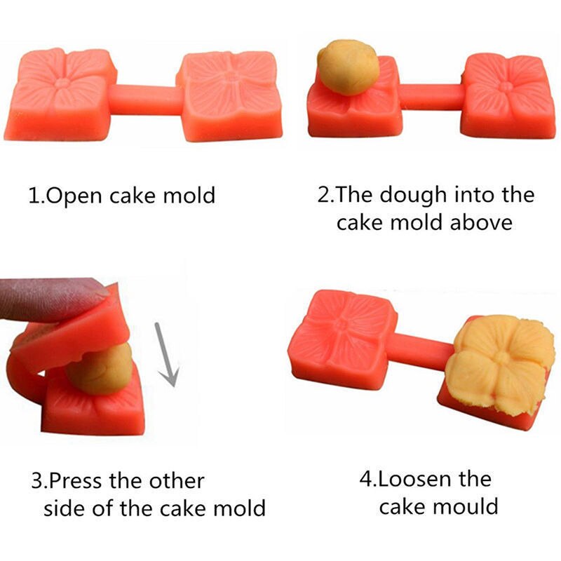 2 stk søde 3d roser blomster fondant kage chokolade sugarcraft formskærer silikone værktøj