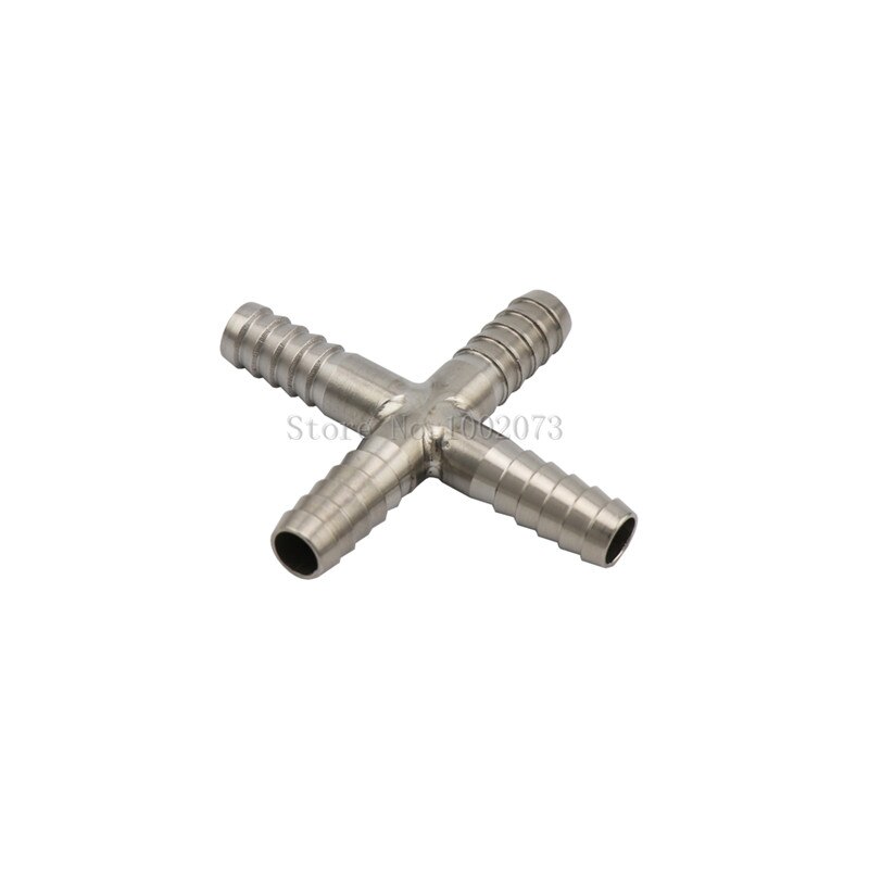 Stainless Steel U Shaped Hose Barb Tee 3-Way T-Shape 4-Way Beer Hose Splicer Connector Cross Fittings for Home Brewing Beer Line: Cross-Shaped