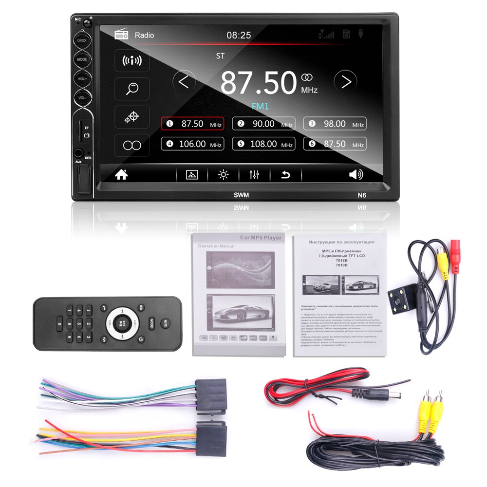 2 Din Car Multimedia MP5 Player 7 Inch HD Multimedia Player Bluetooth Touch Screen Auto Audio Stereo support FM/USB/TF/AUX