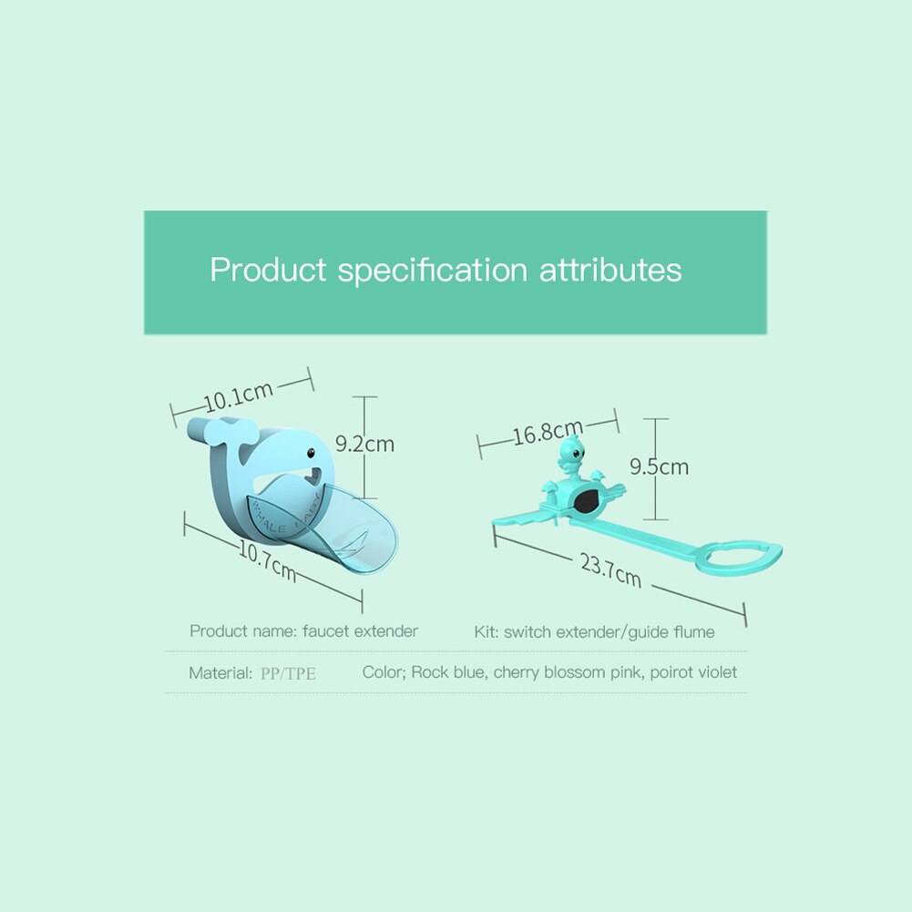 Children´s Cartoon Hand Washing Aid Tool PP Material Faucet Extender Bathroom Accessories