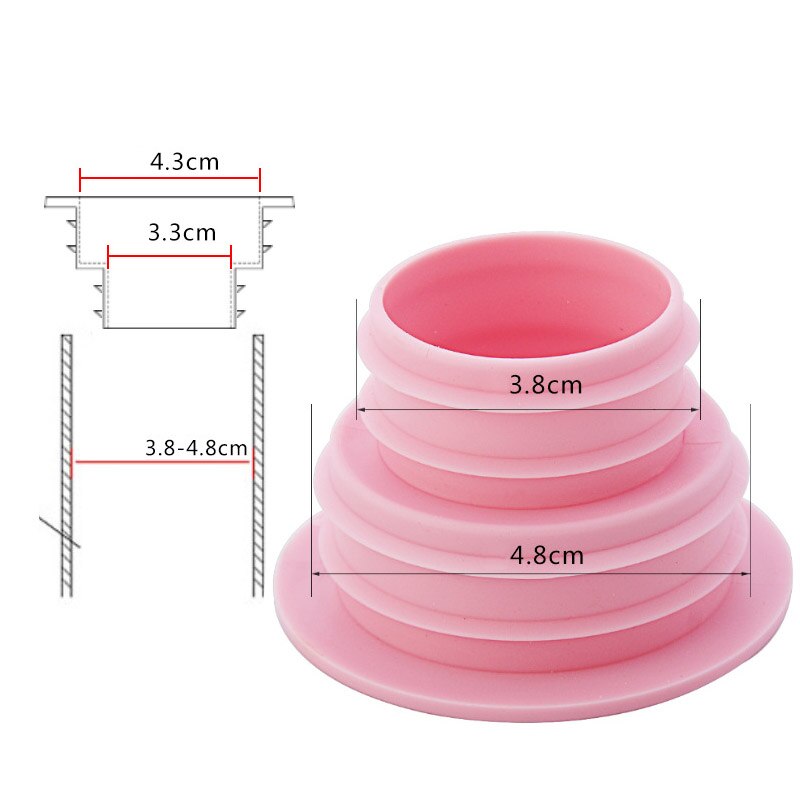 Drain Pipe Hose Seal Sewer Pipe Plug Deodorant Silicone for Washing Machine Hose Extended drain seal Household daily