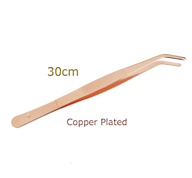 Garneer Tang Rvs Tang pincet met precisie gekartelde tips: 30cm Copper