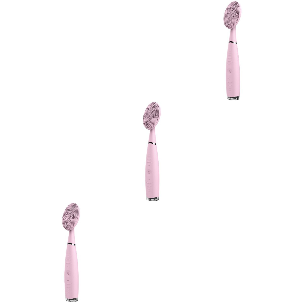 3pcs Handheld Facial Cleanser Electric Face Washing Cleaner Facial Cleansing Brush Pore Deep Cleansing Face Brush )