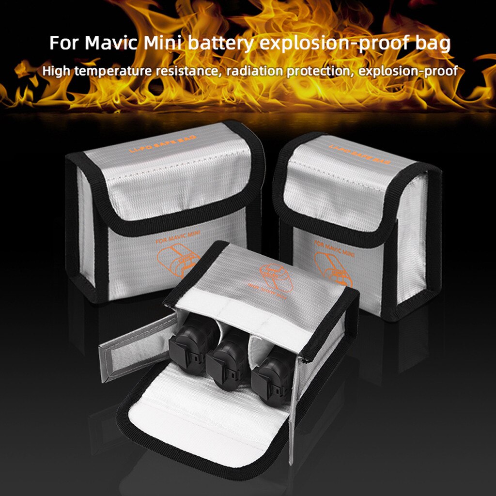 Voor Dji Mavic Mini Batterij Pakket 1/2/3 Batterij Beschermende Opbergtas Lipo Safe Bag Explosieveilige voor Dji Mavic Mini