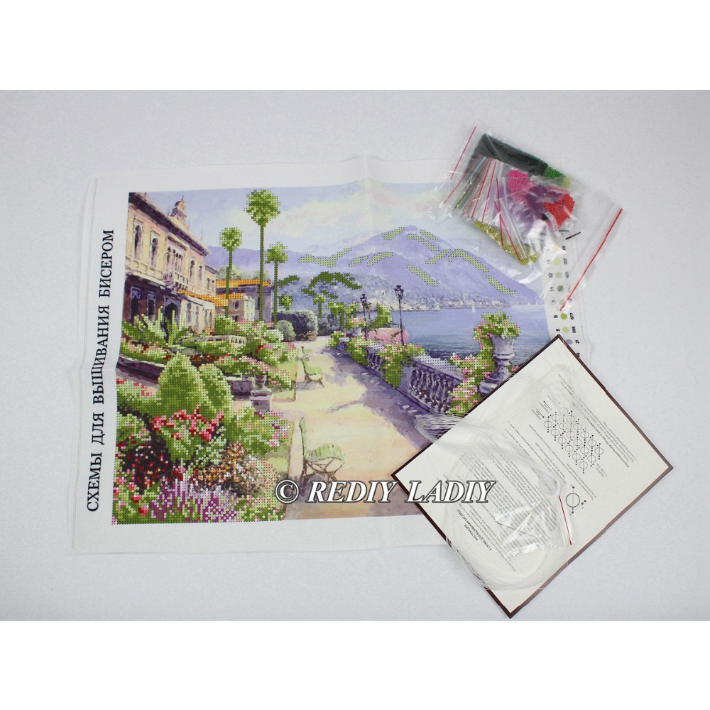 30x38cm 3D Accurate printed crystal beads embroidery kit Hill beadwork crafts needlework diy beads cross stitch APT557