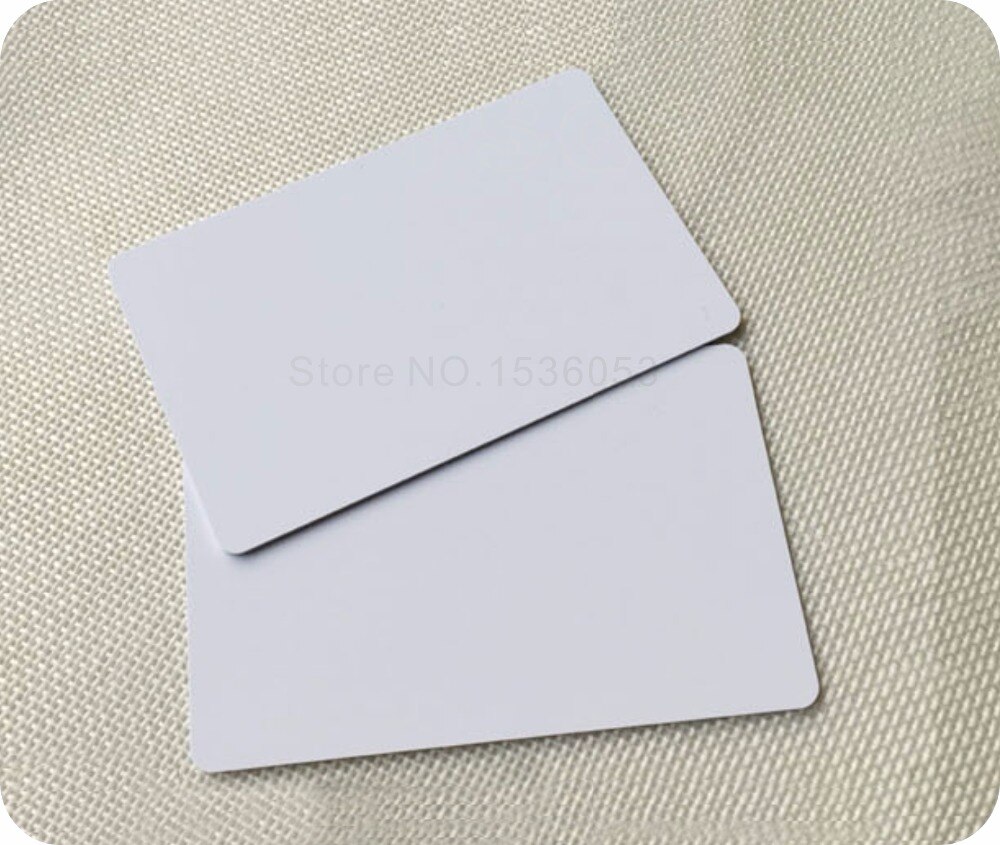 100 Blank Printable PVC Plastic Photo id White Credit Card 30Mil CR80