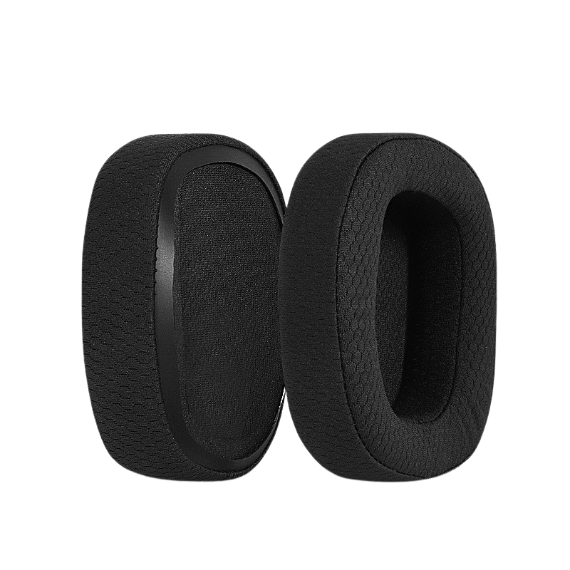 Almohadillas para los oídos Logitech G533 G633 G935,GVOEARS G231,G433,G533,G633,G635,G933,G935, orejeras de tela de malla avanzadas: Negro