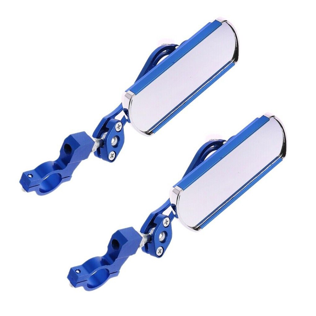 Espejo retrovisor de aleación de aluminio para bicicleta con rotación de 360 grados espejo trasero para bicicleta manillar Flexible accesorio de seguridad espejo