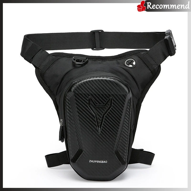 Motorcycle Waist Bag Leg Bag Men Women Bicycle Riding Tactics Thigh Waist Bag Mobile Phone Storage Hip Bag Cycling Backpack: black