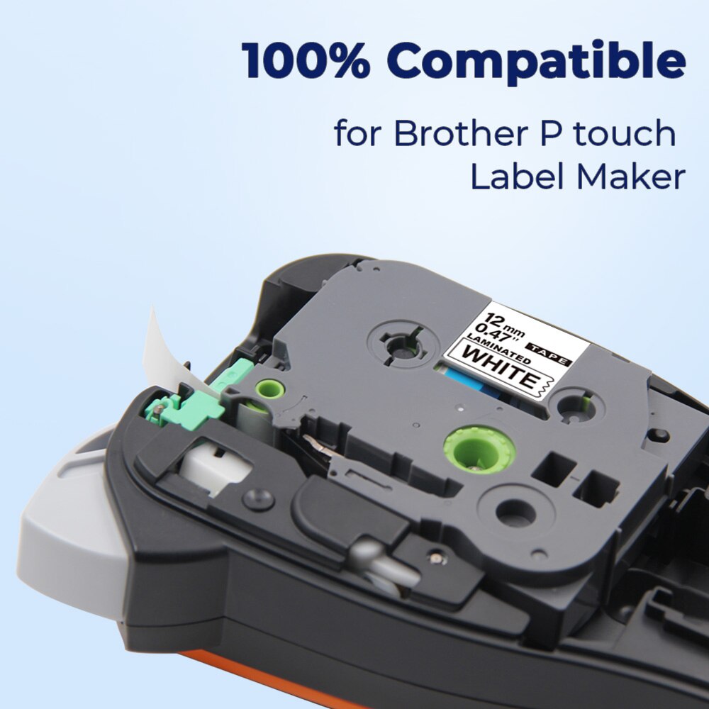 Inkexpress HSe231 HSe631 Labels 9/12/18Mm Warmte Shink Buis Label Tape HSe221 HSe241 HSe621 Tape Voor brother P-Touch Label Maker