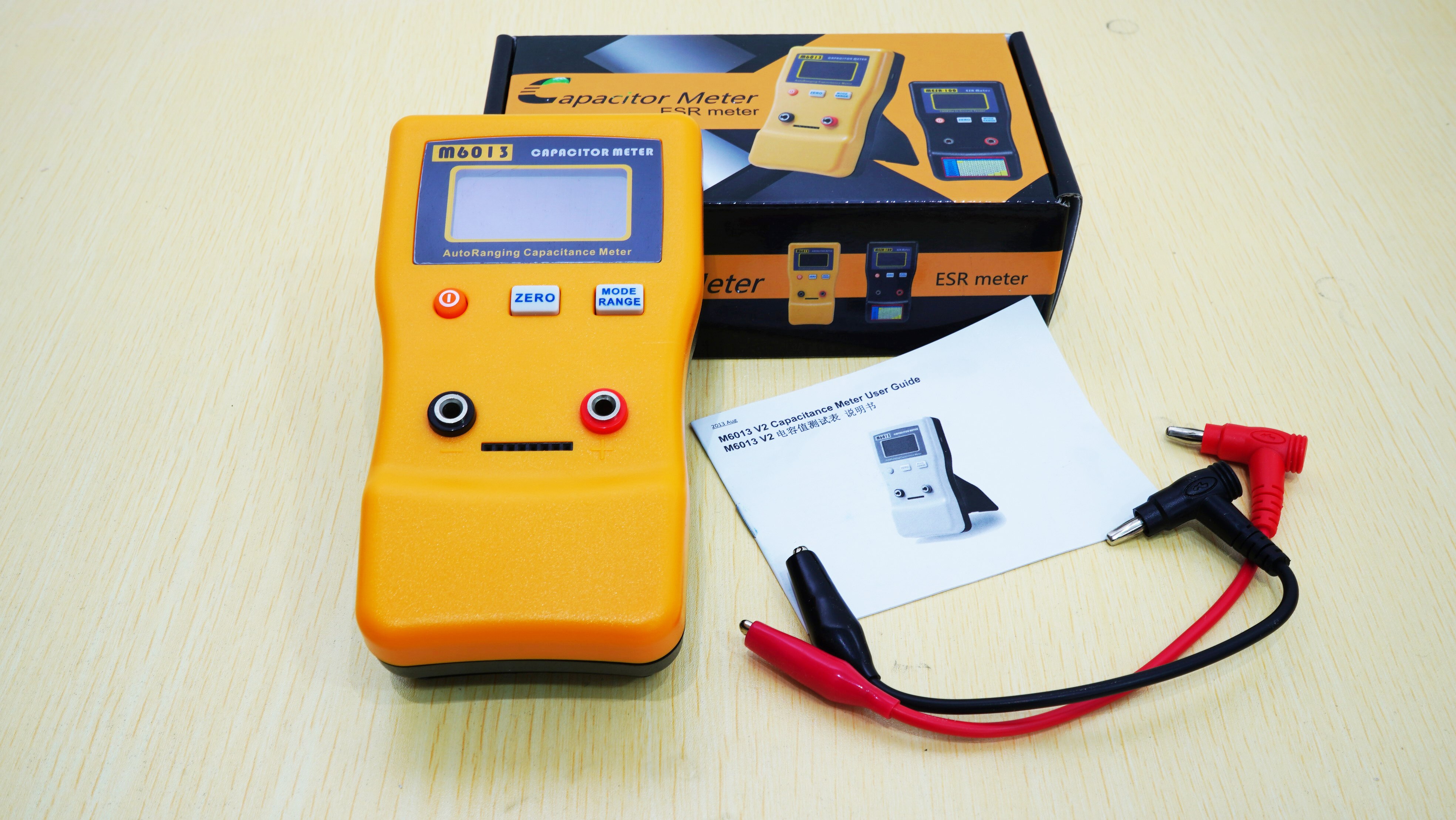 M6013 High Precision Capacitor Meter Measuring Capacitance Resistance Capacitor Circuit Tester Measurement tools