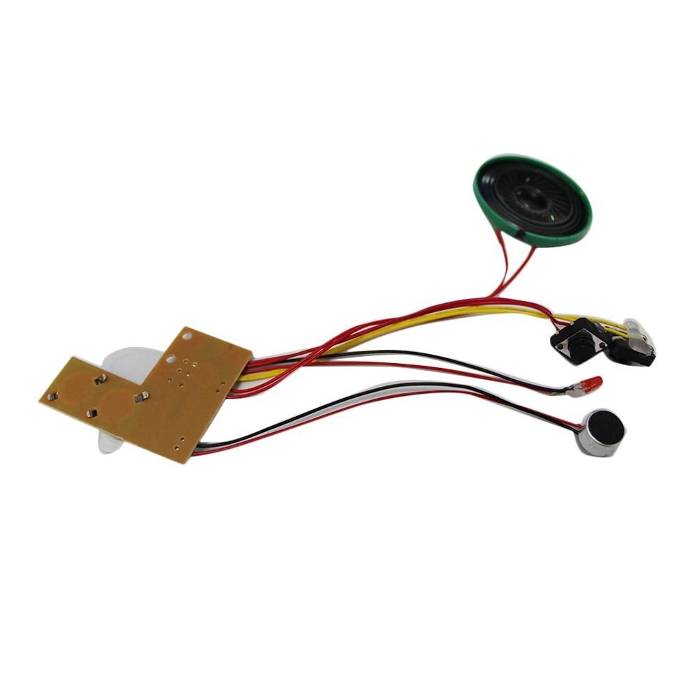 Módulo de voz grabable de sonido para chico y adulto con altavoz y micrófono de botón para tarjeta de felicitación música sonido Chip Musical