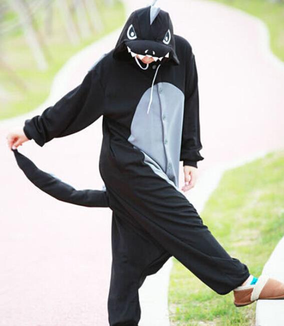 Adult Animal black dragon Cosplay Pajamas Onesie Sleepwear Costume