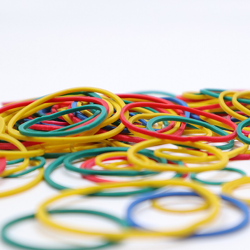 Color Elastic Rubber Band 13-38mm For School Office Home Industrial Rubber Band Stationery Packaging Tape