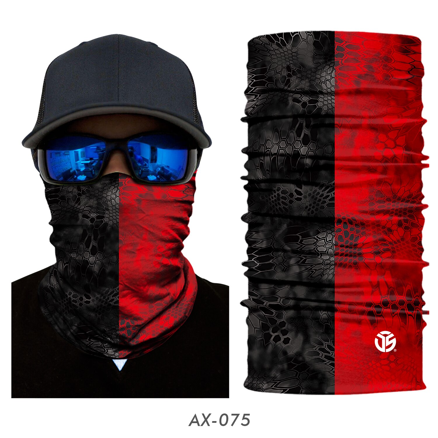 Masque facial magique sans couture, Bandana, cagoule, moto, Ski, soleil, écharpe, pêche, conduite, guêtre coupe-vent pour hommes et femmes: 75