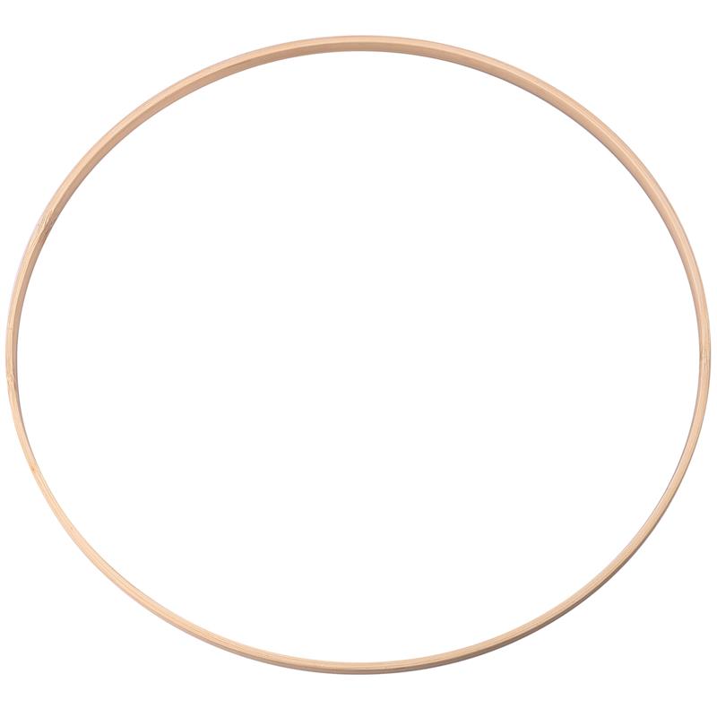 Cerceau floral en bois de bambou pour la décoration de la maison, cerceau en macramé, anneaux en bois pour la fête de mariage, couronne de fleurs bricolage, réplicateur de cadre, 1PC: Clair