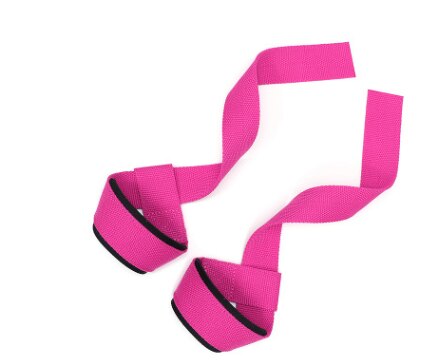 1 Paar Sport Fitness Pols Wraps Gym Ondersteuning Lifting Grip Riem Bandage Duim Brace Bandjes Bodybuilding Gewichtheffen: pink