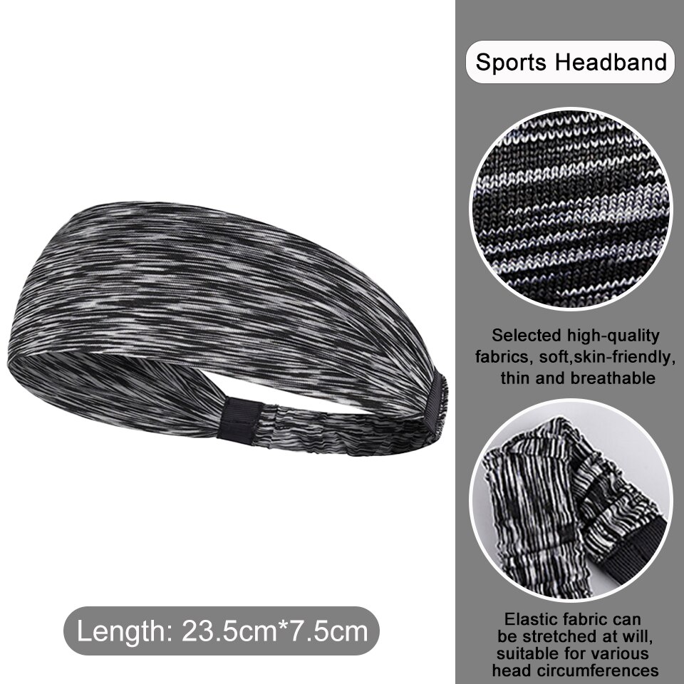 Stirnbänder für Männer Frauen Herren SchweißBand Sport Stirnband Feuchtigkeit Wicking trainieren Schweißbänder Yoga Haar Bands Kopf Schweiß: B 01
