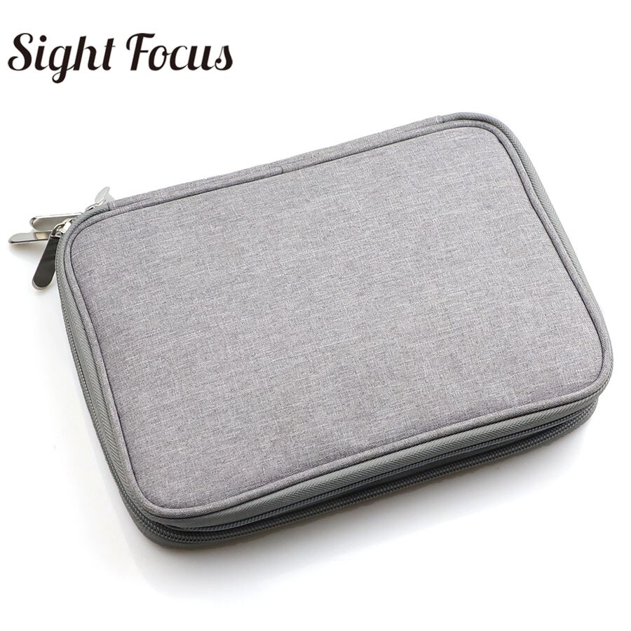 Contacts Echt Leren Horloge Case - Draagbare Reisorganizer Voor 6 Horloges