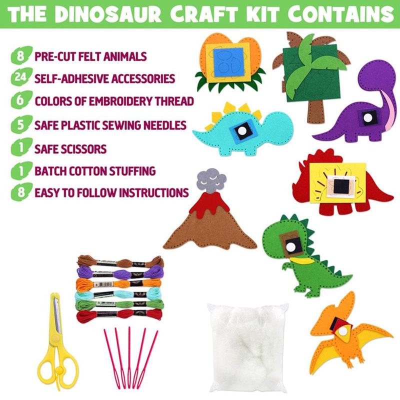 Handmade Sewing Suit Animal Kit Diy Sewing Felt Cloth Animal Toy Girl Art Toy