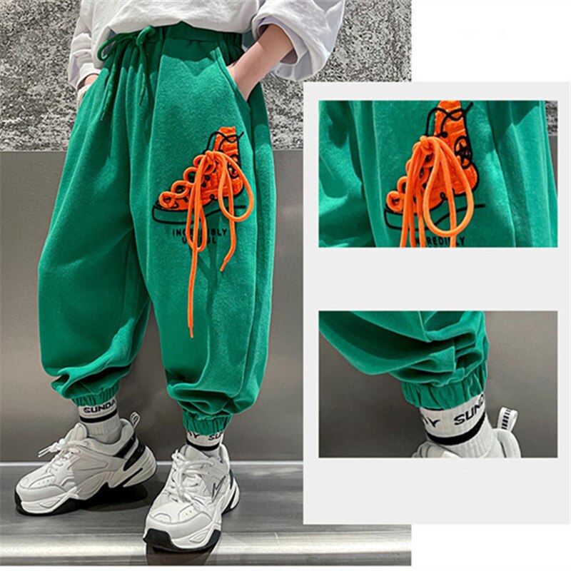 Pantalones vaqueros de pierna ancha para Niña y Adolescente, vaqueros rectos de cintura alta de algodón informales con bolsillo frontal y perlas, novedad, Primavera