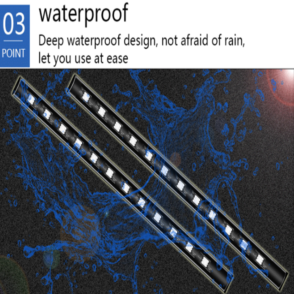 Luz ambiental para pies Interior de coche con USB, lámparas decorativas de ambiente automático, Kit de luces de tira para pies de 48 LED, accesorios para coche