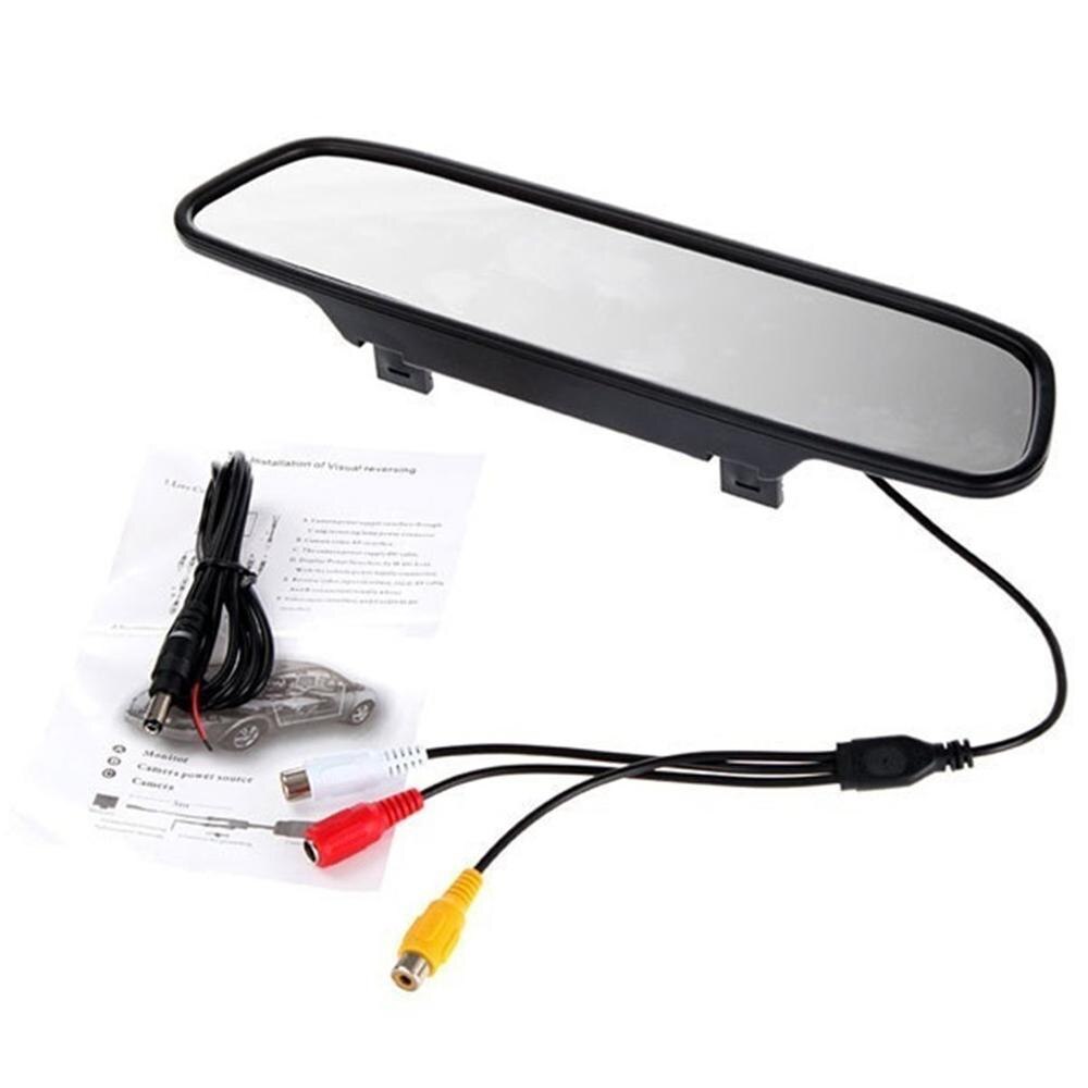 4.3 Inch Car Rearview Mirror Display Car Display Two Inputs Reversing Video Recorder