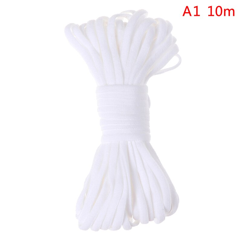 Wit Zwart Dunne Ronde Elastische Bands Elastische Touw Naaien Accessoires: A1