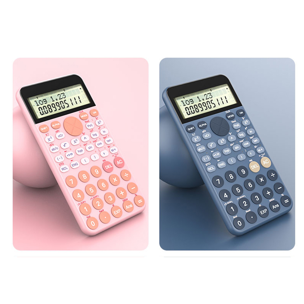 Portable Scientific Function Calculator Battery Powered for Home Office Desktop Beginner