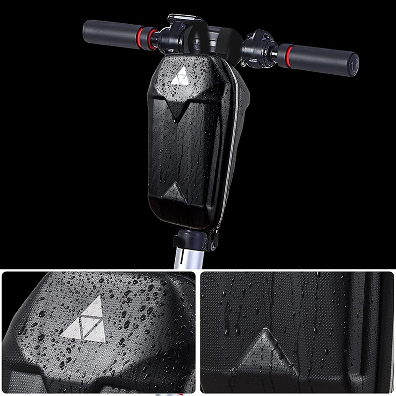 Scooter Storage Bag, 5L Large Capacity Hard Shell Splash Waterproof Scooter Front Bag, Storage Bag,Handlebar Bag