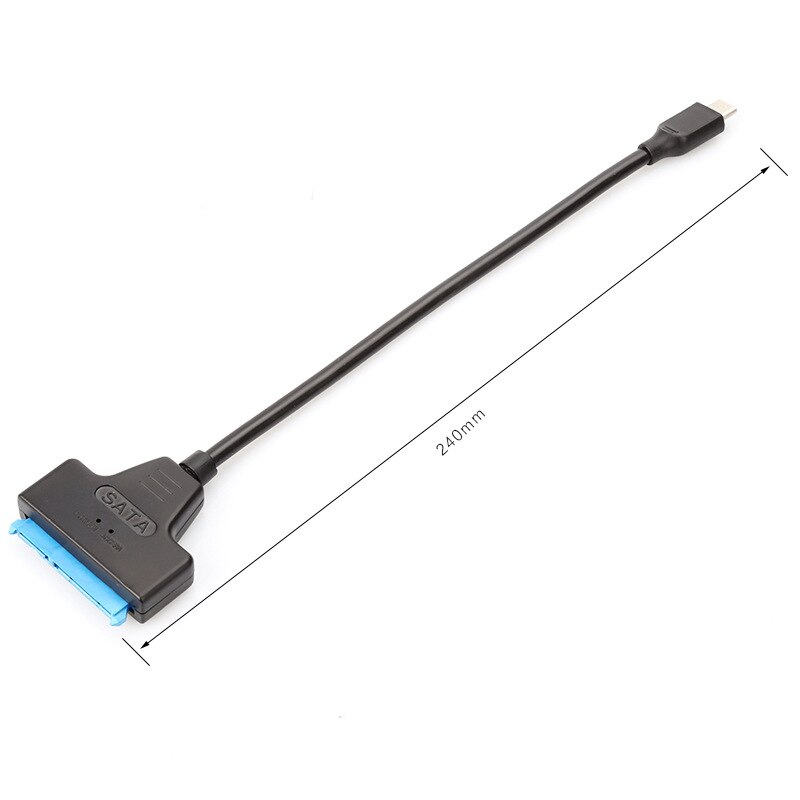 Sata till usb typ c adapter kabel omvandlare för laptop connect 2.5 " ssd hdd hårddisk 25cm