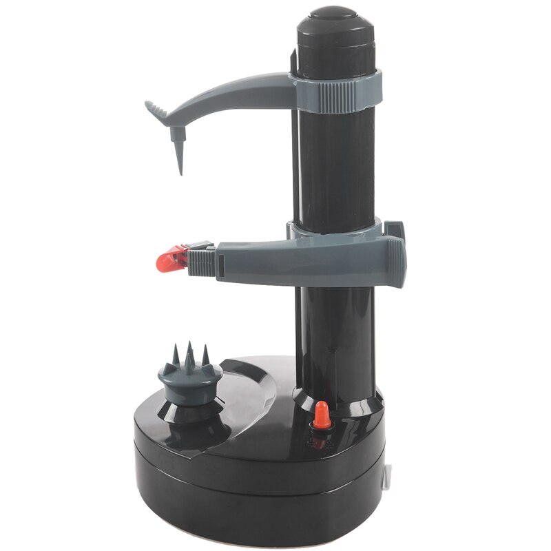 Multifunction Electric Peeler For Fruit Vegetables Automatic Stainless Steel Apple Peeler Kitchen Potato Cutter Machine: Black