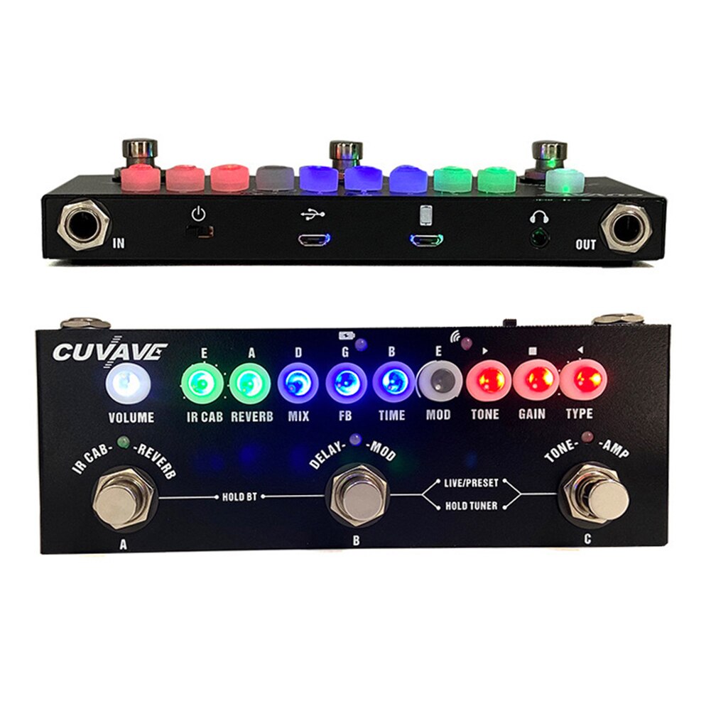 Pedal True Bypass Guitar Accessories Cube Baby Multifunctional Electric Guitar Effects Pedal Parts Battery Powered