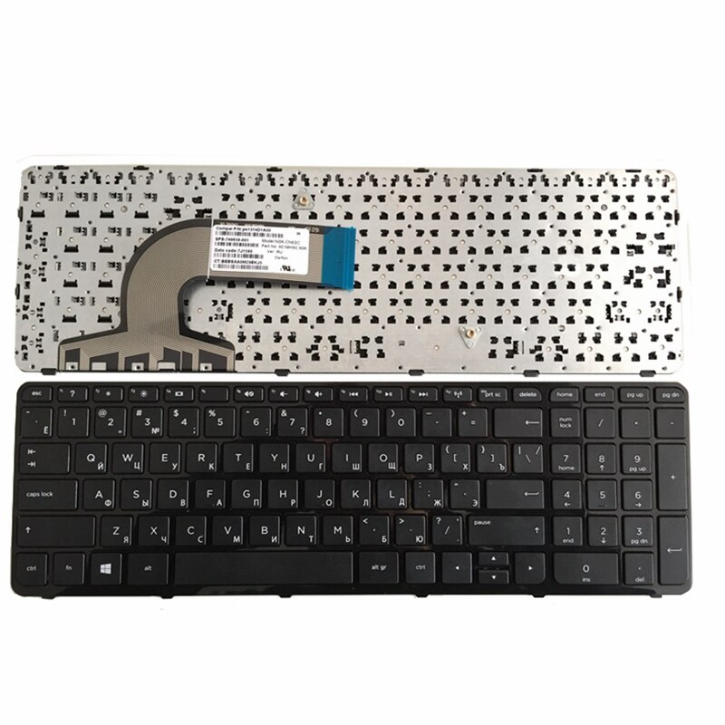 Clavier d'ordinateur portable russe pour HP pour pavillon SN6126 SN7136 SG-59800-79A noir V140502AS2 SL PK1314D2A18 749658-DB1