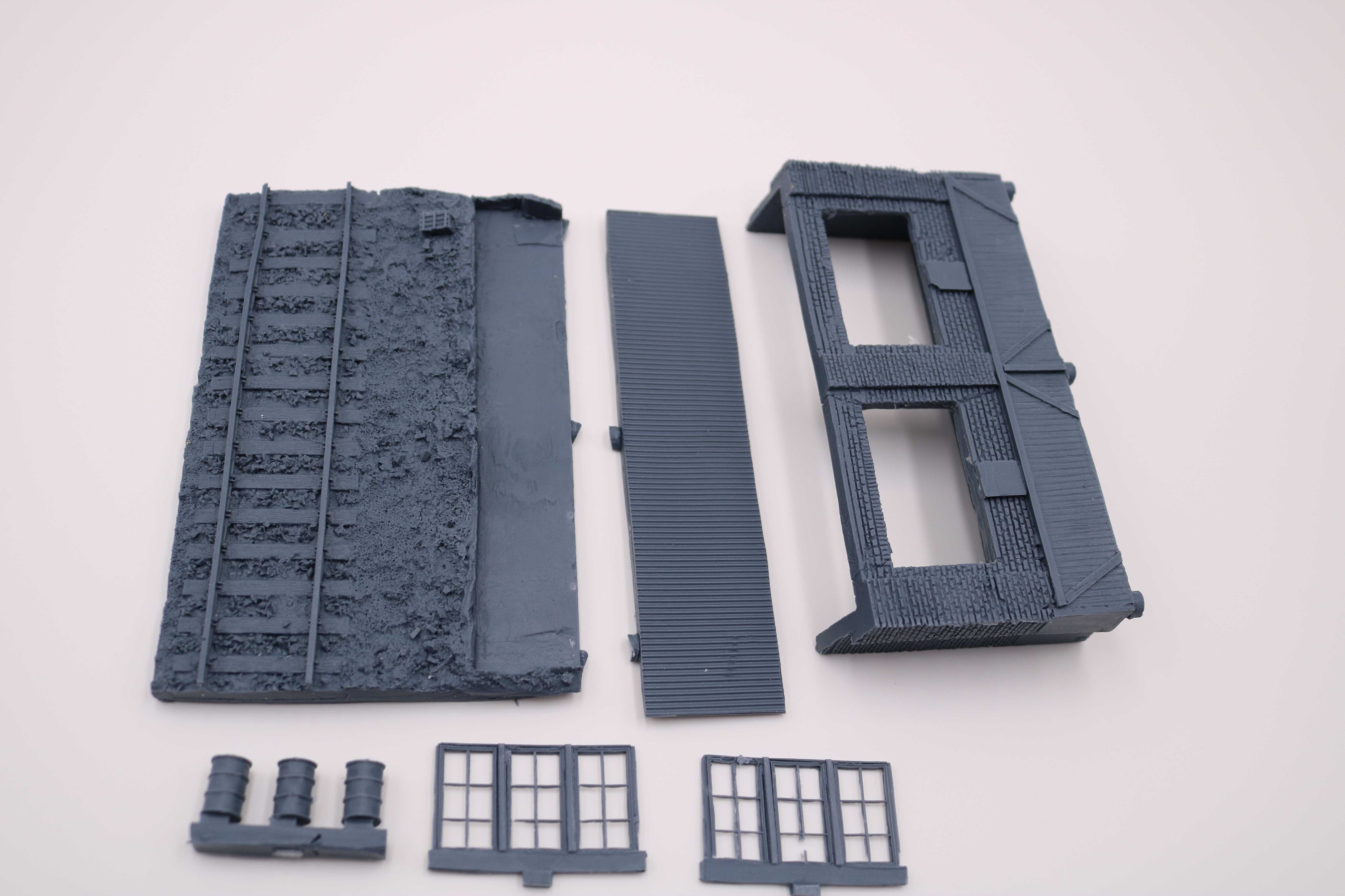 1/72 harz druckguss szene Layout requisiten grau modell auf-Webseite haus gebäude plattform freies D03 (13,5 × 9 × 7.5)mm