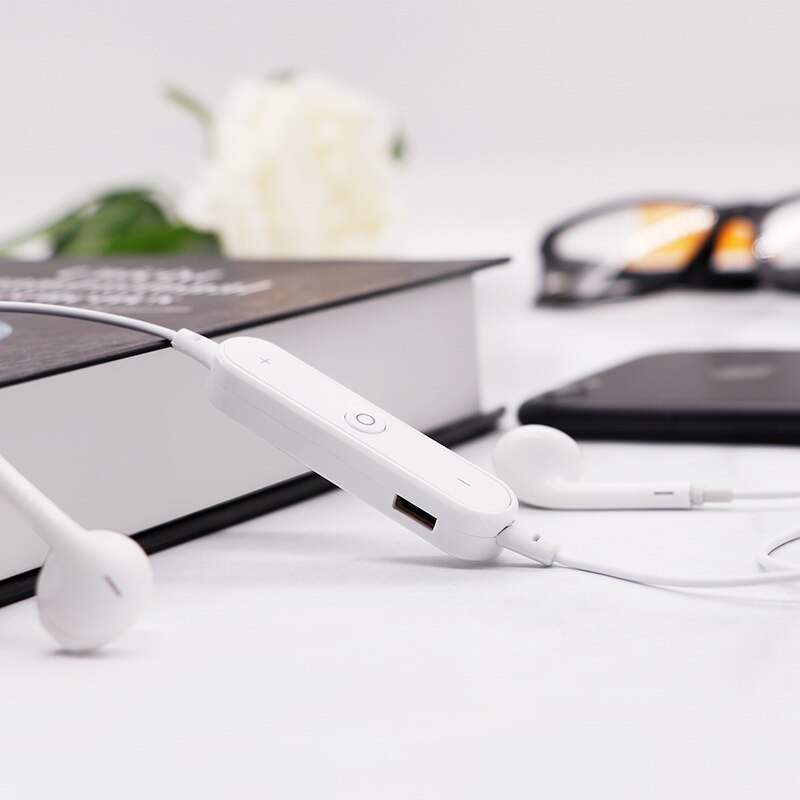 S6 Draadloze Bluetooth Headset Sport Nekband Headset 3D Stereo Ingebouwde Microfoon Ondersteunt Verschillende Smart Telefoon Programma 'S