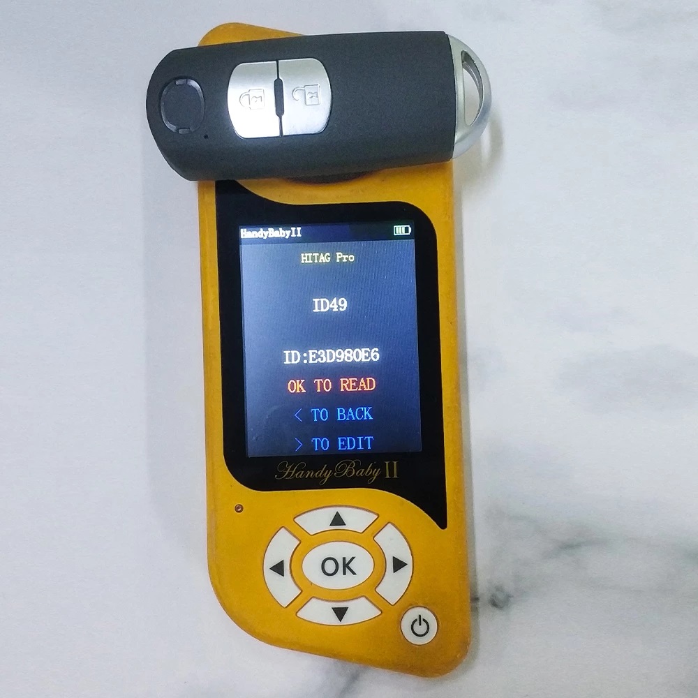 DIYKEY 3 Button Replacement Smart Remote Key Fob 315MHz ID49 for MAZDA CX-3 CX-5 Axela Demio FCC:WAZSKE13D01 Model:SKE13D01